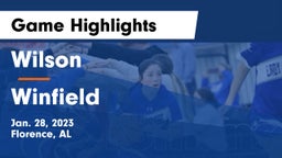 Wilson  vs Winfield Game Highlights - Jan. 28, 2023