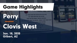 Perry  vs Clovis West  Game Highlights - Jan. 18, 2020