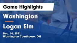 Washington  vs Logan Elm  Game Highlights - Dec. 14, 2021