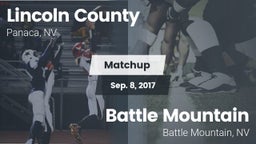 Matchup: Lincoln County High  vs. Battle Mountain  2017