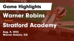 Warner Robins   vs Stratford Academy  Game Highlights - Aug. 8, 2023