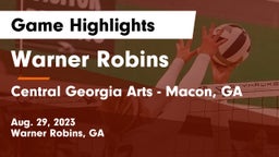 Warner Robins   vs Central Georgia Arts - Macon, GA Game Highlights - Aug. 29, 2023