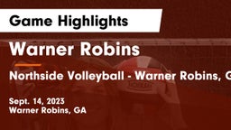Warner Robins   vs Northside Volleyball - Warner Robins, GA Game Highlights - Sept. 14, 2023
