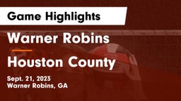 Warner Robins   vs Houston County  Game Highlights - Sept. 21, 2023