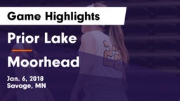 Prior Lake  vs Moorhead  Game Highlights - Jan. 6, 2018