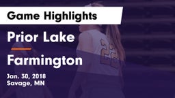 Prior Lake  vs Farmington  Game Highlights - Jan. 30, 2018