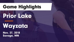 Prior Lake  vs Wayzata  Game Highlights - Nov. 27, 2018