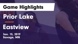 Prior Lake  vs Eastview  Game Highlights - Jan. 15, 2019