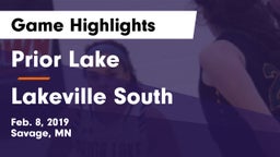 Prior Lake  vs Lakeville South  Game Highlights - Feb. 8, 2019