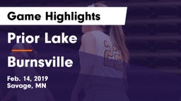 Prior Lake  vs Burnsville  Game Highlights - Feb. 14, 2019