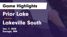 Prior Lake  vs Lakeville South  Game Highlights - Jan. 7, 2020