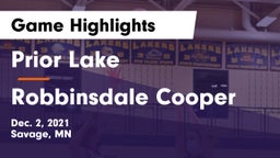 Prior Lake  vs Robbinsdale Cooper  Game Highlights - Dec. 2, 2021