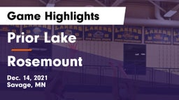 Prior Lake  vs Rosemount  Game Highlights - Dec. 14, 2021