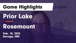 Prior Lake  vs Rosemount  Game Highlights - Feb. 10, 2023