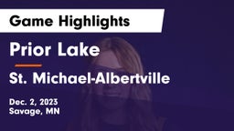 Prior Lake  vs St. Michael-Albertville  Game Highlights - Dec. 2, 2023