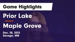 Prior Lake  vs Maple Grove  Game Highlights - Dec. 30, 2023