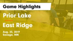 Prior Lake  vs East Ridge  Game Highlights - Aug. 23, 2019