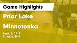 Prior Lake  vs Minnetonka  Game Highlights - Sept. 5, 2019