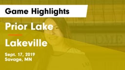 Prior Lake  vs Lakeville Game Highlights - Sept. 17, 2019