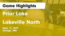 Prior Lake  vs Lakeville North  Game Highlights - Sept. 17, 2019