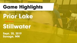 Prior Lake  vs Stillwater  Game Highlights - Sept. 20, 2019