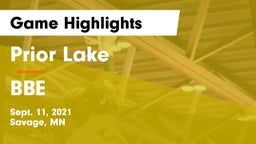 Prior Lake  vs BBE Game Highlights - Sept. 11, 2021