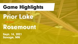 Prior Lake  vs Rosemount  Game Highlights - Sept. 14, 2021