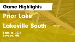 Prior Lake  vs Lakeville South Game Highlights - Sept. 16, 2021