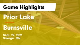 Prior Lake  vs Burnsville Game Highlights - Sept. 29, 2021