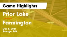 Prior Lake  vs Farmington Game Highlights - Oct. 5, 2021