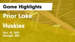 Prior Lake  vs Huskies Game Highlights - Oct. 15, 2021