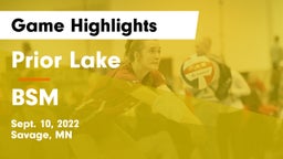 Prior Lake  vs BSM Game Highlights - Sept. 10, 2022