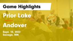 Prior Lake  vs Andover Game Highlights - Sept. 10, 2022