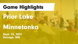 Prior Lake  vs Minnetonka  Game Highlights - Sept. 24, 2022