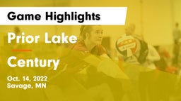 Prior Lake  vs Century Game Highlights - Oct. 14, 2022