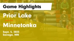Prior Lake  vs Minnetonka  Game Highlights - Sept. 5, 2023
