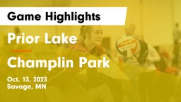 Prior Lake  vs Champlin Park Game Highlights - Oct. 13, 2023