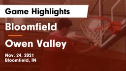 Bloomfield  vs Owen Valley  Game Highlights - Nov. 24, 2021