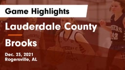 Lauderdale County  vs Brooks  Game Highlights - Dec. 23, 2021