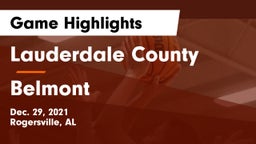 Lauderdale County  vs Belmont  Game Highlights - Dec. 29, 2021