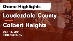 Lauderdale County  vs Colbert Heights Game Highlights - Dec. 14, 2021