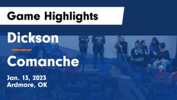 Dickson  vs Comanche  Game Highlights - Jan. 13, 2023