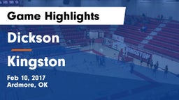 Dickson  vs Kingston  Game Highlights - Feb 10, 2017