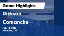 Dickson  vs Comanche  Game Highlights - Feb 14, 2017