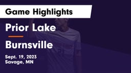 Prior Lake  vs Burnsville  Game Highlights - Sept. 19, 2023