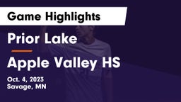 Prior Lake  vs Apple Valley HS Game Highlights - Oct. 4, 2023