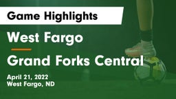 West Fargo  vs Grand Forks Central  Game Highlights - April 21, 2022