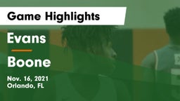 Evans  vs Boone  Game Highlights - Nov. 16, 2021
