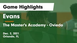 Evans  vs The Master's Academy - Oviedo Game Highlights - Dec. 2, 2021