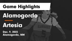 Alamogordo  vs Artesia  Game Highlights - Dec. 9, 2023